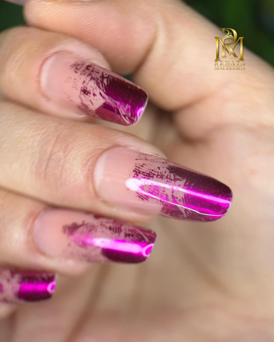 Elegantes Nageldesign Detailaufnahme